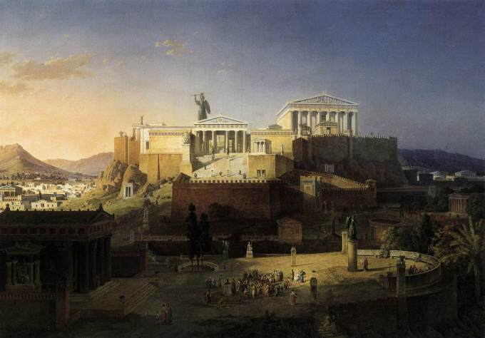  The Acropolis at Athens, Leo von Klenze (1846)