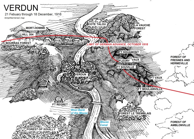 Verdun, Meuse, map